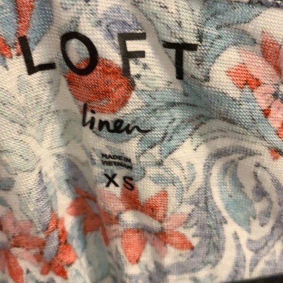 Loft || Blue and Red Dress Shirt || XS - Picture 2 of 5